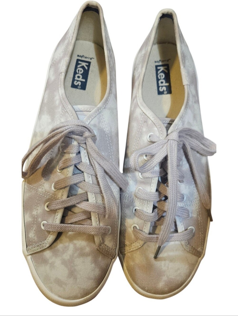 Keds Women's Light Lavender Tie-Dye Canvas Sneakers EUC Size 9.5